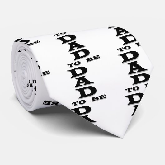 Papa om T-shirts en cadeautjes te worden Stropdas (Opgerold)