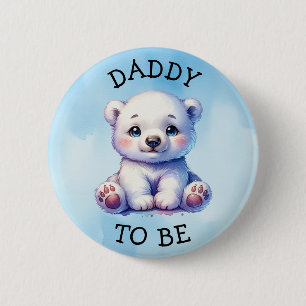 Papa om te zijn Noordelijke Baby showers Ronde Button 5,7 Cm