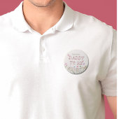 Papa om Wildflower Meisje Baby shower Button