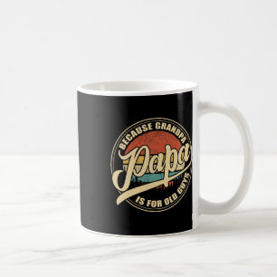 Papa omdat opa voor oude jongens Retro is Koffiemok