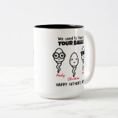 Papa, on vivait dans tes boules Café Mug (Devant droit)