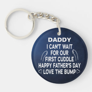 Papa onze eerste kuil van de Aangepaste Sonogram Sleutelhanger
