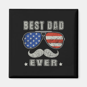 Papa Ooit Amerikaanse Vlag Vaders Dag 4th van Juli Magneet