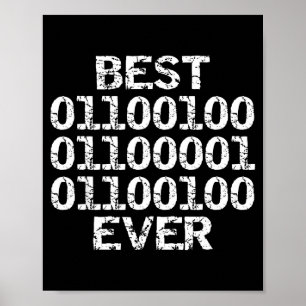 Papa ooit in binaire code software engineer vader poster