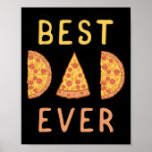 Papa Ooit Pizza Lover Vaders Dag Papa Ouderschap Poster (Voorkant)