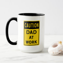Papa op de Mok van de werkkoffie