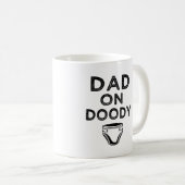 Papa op luidere doody grappige vader om mok van ma (Voorkant rechts)