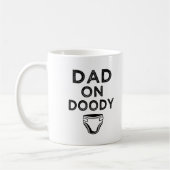 Papa op luidere doody grappige vader om mok van ma (Links)