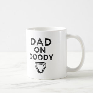 Papa op luier doody grappige papa om de mok van