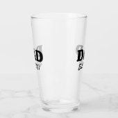 Papa, op maat gemaakte datum, gepersonaliseerd mod glas (Links)