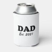 Papa op maat gemaakte datum Persoonlijke leuke leu Blikjeskoeler (Blikje Achterkant)