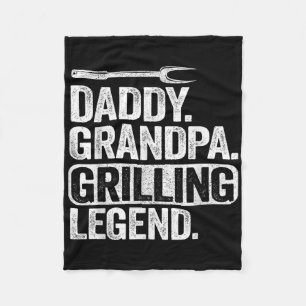 Papa opa grilling Legend Roken Vlees Funny B Fleece Deken