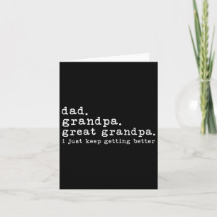 Papa Opa Opa Grappige Vaderdag Geweldig Kaart
