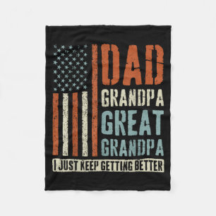 Papa Opa Overgrootvader  Fleece Deken