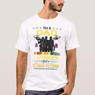Papa Opa Vietnam Veteraan militair Mannen T-shirt