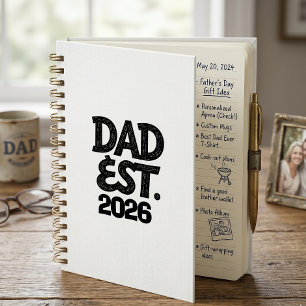 Papa Opgericht 2026 Trots Vader Sinds Notitieboek