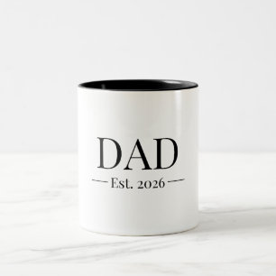 Papa Opgericht 2026 Tweekleurige Koffiemok