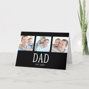 Papa Opgericht 3 Foto Zwart  Kaart
