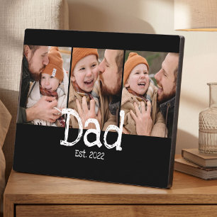 Papa Opgericht Foto Pret Vette Witte Tekst Zwart Fotoplaat