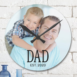 Papa Opgericht Foto Ronde Klok