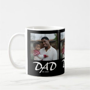 Papa Opgericht Kweg Zwart 3 Foto Koffiemok