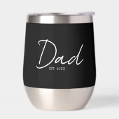 Papa Opgericht Minimal Modern Schrift Zwart (Links)