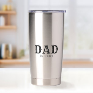 Papa Opgericht Nieuwe Papa Cadeau Geïsoleerde Drinkbeker