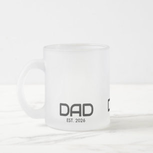 Papa Opgericht Nieuwe Papa Cadeau Matglas Koffiemok