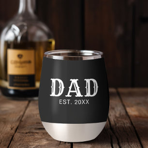 Papa Opgericht Nieuwe Papa Cadeau Zwart Wit