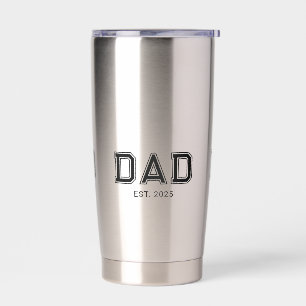 Papa Opgericht Nieuwe Papa Geschenk Geïsoleerd Geïsoleerde Drinkbeker