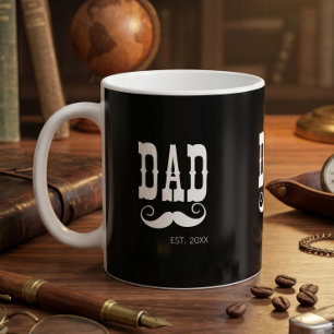Papa Opgericht Snor jaar western vintage Koffiemok