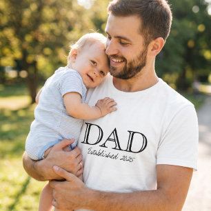 Papa Opgericht Vet Zwart Wit T-shirt