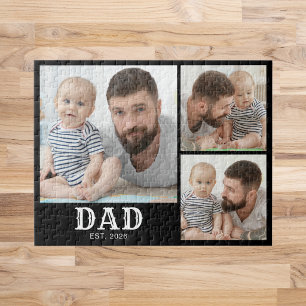 Papa Opgericht Vette Typografie Zwart 3 Foto  Legpuzzel