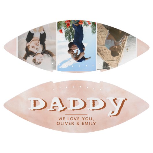 Papa Oranje Waterverf 3 Foto Collage Keepslag American Football (Panelen)