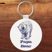Papa ours ours polaire porte-clés (Recto)