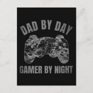 PAPA OVERDAG GAMER 'S NACHTS BRIEFKAART