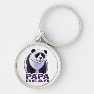 Papa Panda Beer Sleutelhanger