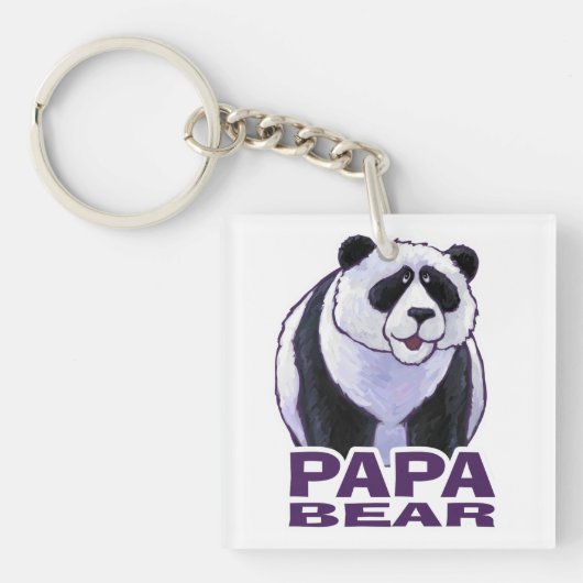 Papa Panda Beer Sleutelhanger (voorkant)