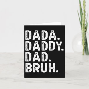 Papa Papa Bruh Cadeaus Mannen Funny Fathers Day Da Kaart