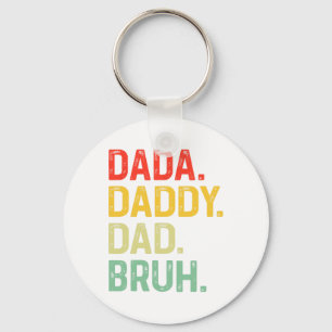 Papa Papa Bruh Cadeaus Mannen Funny Fathers Day Da Sleutelhanger