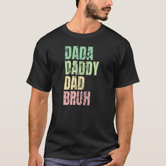 Papa Papa Bruh citaat voor pa Mannen T-shirt (Voorkant)