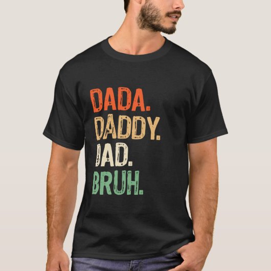 Papa Papa Bruh Mannen Opa Funny Father's Day T-shirt (Voorkant)