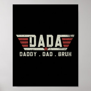 Papa Papa Bruh Shirt Retro Funny Fath Poster