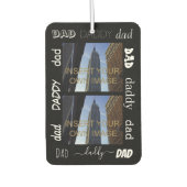 Papa Papa Custom Twee Foto Luchtverfrisser (Voorkant)