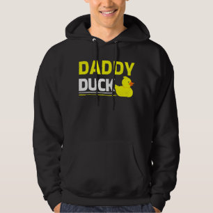Papa papa Duck Vaderdag Rubber Ducking Hoodie