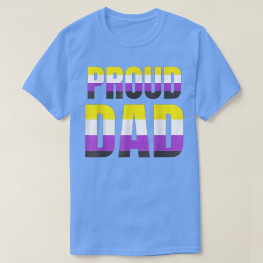 Papa Papa Nonbinary Pride Flag LGBT Fathers Day T- T-shirt (Design voorkant)