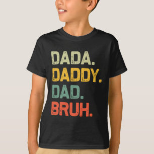 papa papa pap bruh cadeaus Mannen grappige vader T-shirt