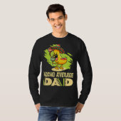 Papa Papa Papa Grappen Nacho Gemiddelde Papa T-shirt (Voorkant volledig)