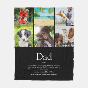 Papa Papa Vader Definition 6 Foto Collage Black Fleece Deken