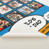 Papa Papa Vader Foto Leuk Cool Comic Book Sherpa Deken (3/4)